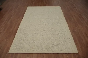 Understated Luxury: Minimalist Textured Modern Area Rug 5x8