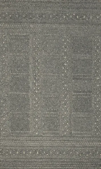 Geometric Trellis Wool Oriental Area Rug 5x8