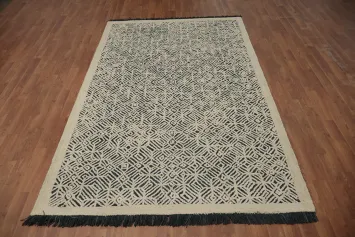 Geometric Elegance Tufted Modern Area Rug 5x8