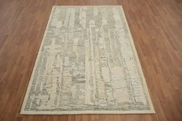Neutral Abstract Area Rug 5x8 for Sophisticated Living Areas