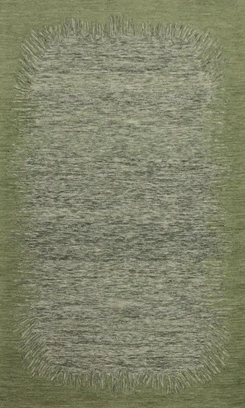 Elegant Green Abstract Area Rug 5x8 for Modern Chic Interiors