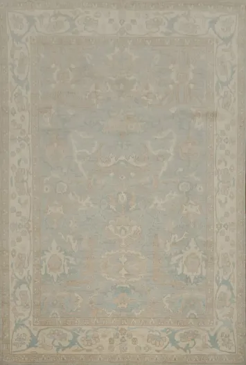 Vegetable Dye Oushak Large Area Rug 9x12