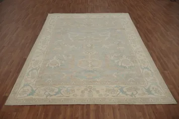Vegetable Dye Oushak Large Area Rug 9x12