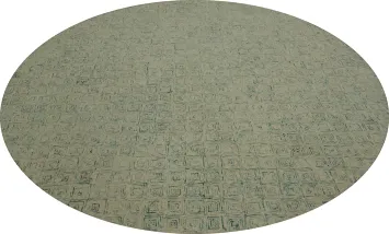 Abstract Wool Tufted Modern Round Area Rug 9x9