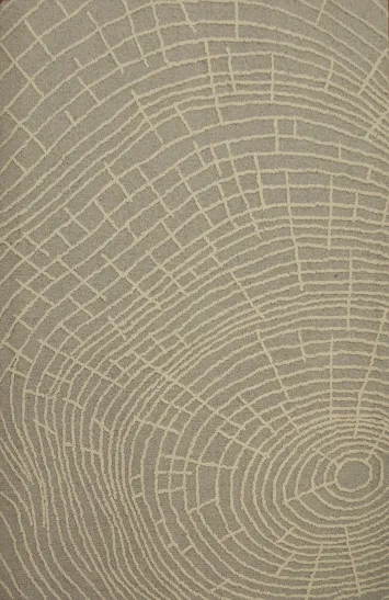 Modern Spiral Design Rug 5x7 in Soft Grey Tones for Any Room