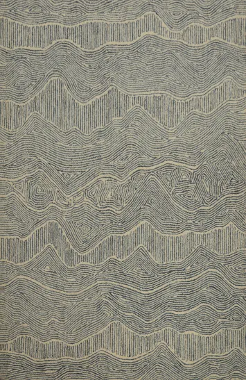 Wavy Oriental Rug 5x7 Modern Textured Elegance for Your Home
