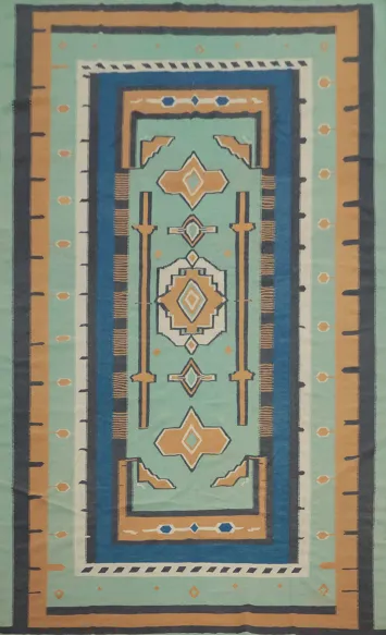 Elegant Kilim Large Rug 10x17 with Earthy Tone Patterns