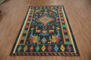 Geometric Kilim Turkish Area Rug 6x10