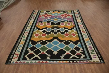 Geometric Kilim Turkish Area Rug 8x12
