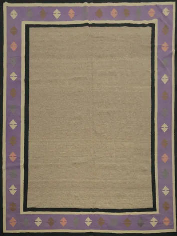 Geometric Kilim Square Wool Area Rug 10x10