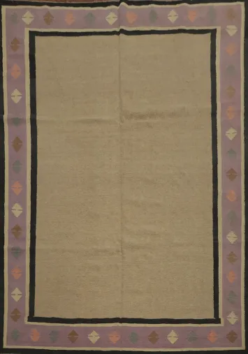 Geometric Kilim Wool Area Rug 8x10