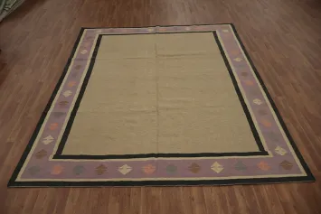 Geometric Kilim Wool Area Rug 8x10