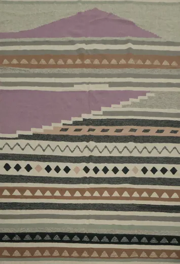 Geometric Elegance Perfect Blend of Style Kilim Area Rug 9x12