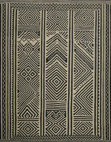 Geometric Kilim Square Wool Area Rug 10x10