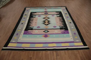 Geometric Kilim Turkish Area Rug 9x12