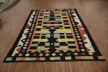 Geometric Kilim Turkish Area Rug 9x12
