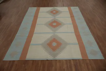 Geometric Kilim Turkish Area Rug 8x10