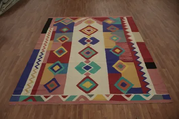 Handwoven Kilim Turkish Area Rug 8x10