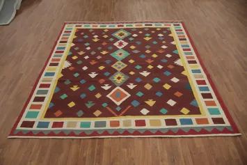 Geometric Kilim Turkish Area Rug 8x10