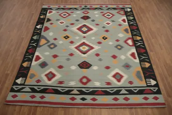 Geometric Kilim Turkish Area Rug 8x10