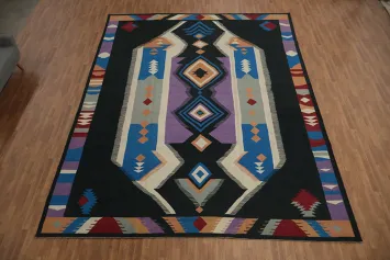Geometric Beauty Woven Kilim Large Rug 12x15