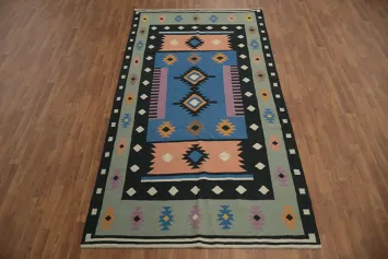Southwestern Charm: Vibrant Kilim Area Rug 5x10 for Your Space