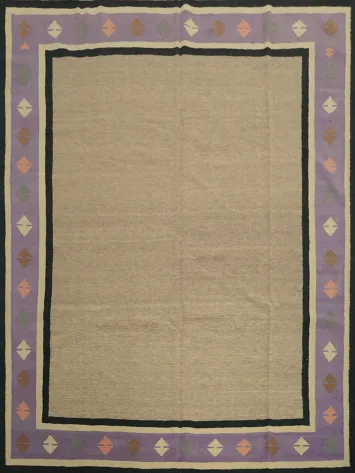 Modern Square Minimalist Kilim Area Rug 10x10