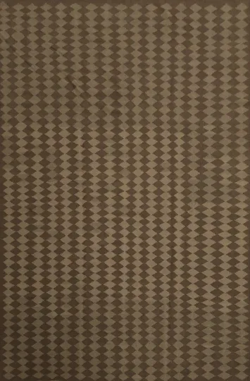 Brown Diamond Kilim Area Rug 10x13 for Modern Spaces