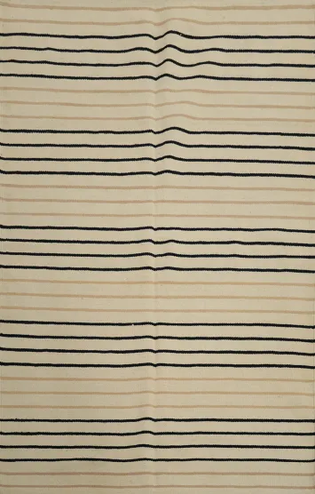 Minimalist Stripe Kilim Rug 4x6 for Modern Living