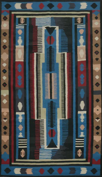 Elegant and Bold Kilim Area Rug 5x10 for Stylish Homes