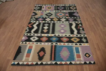 Southwestern Inspired Kilim Area Rug 5x8