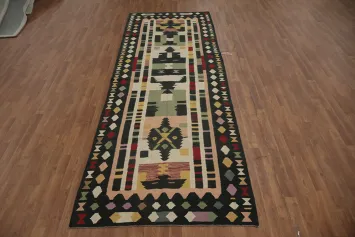 Bohemian Decor Multicolored Kilim Runner Rug 4x12