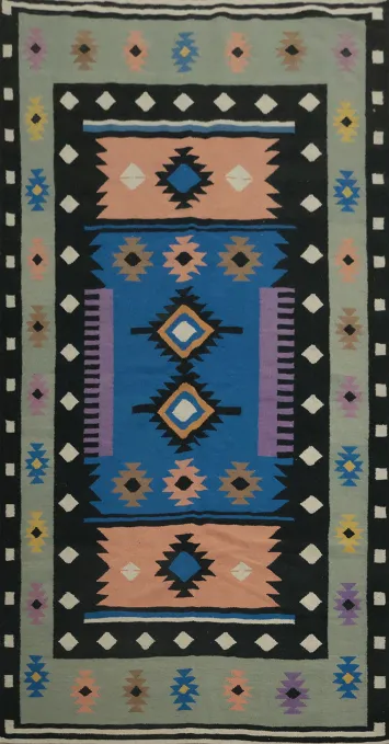 Stylish Southwestern Kilim Area Rug 5x10