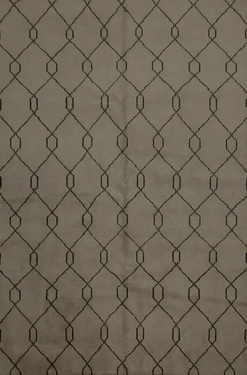 Stylish Modern Moroccan Area Rug 8x10 Geometric Details