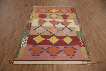 Handwoven Kilim Area Rug 7x10 Bring Bold Style to Any Room