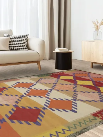 Handwoven Kilim Area Rug 7x10 Bring Bold Style to Any Room