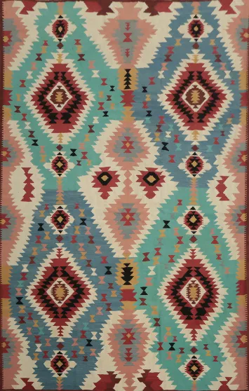 Southwestern Inspired Kilim Large Rug 10x14