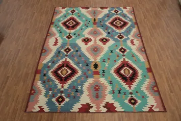 Southwestern Inspired Kilim Large Rug 10x14