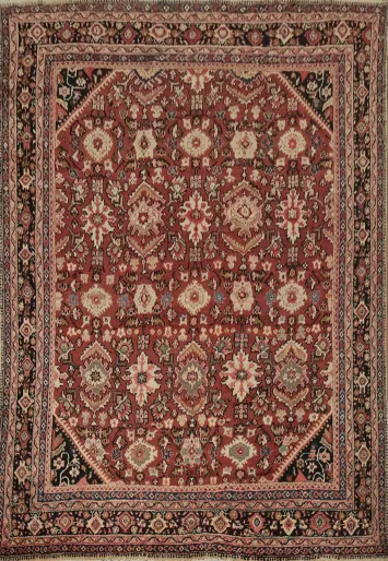 Vegetable Dye Antique Mahal Persian Area Rug 10x12