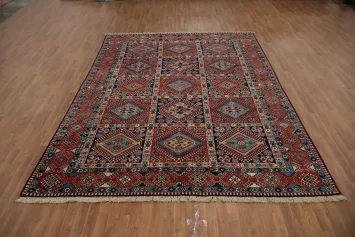 Vegetable Dye Yalameh Persian Area Rug 8x12