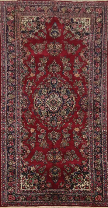 Vegetable Dye Shahbaft Persian Large Rug 9x18