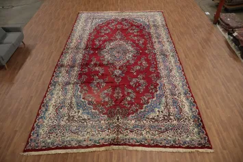 Luxurious Shahbaft Persian Large Rug 12x21 with Intricate Medallion Design