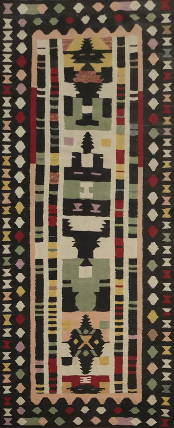 Handwoven Kilim Oriental Runner Rug 4x12