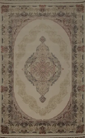 Luxury Home Décor Qum Area Rug 7x10 Traditional Patterns in Subtle Tones