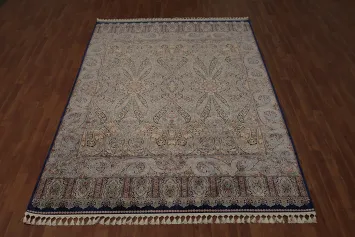 Classic Qum Area Rug 7x10 Perfect for Any Living Space