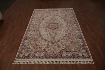 Timeless Masterpiece Traditional Qum Area Rug 7x10