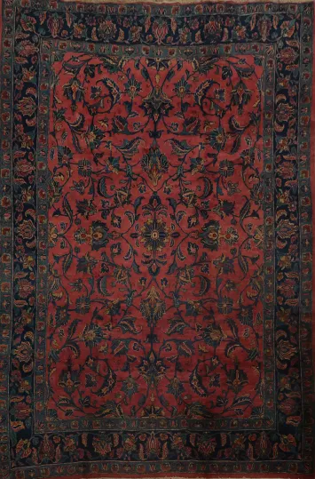 Antique Vegetable Dye Bidjar Persian Area Rug 8x10