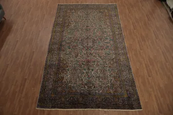 Antique Vegetable Dye Kerman Persian Large Rug 9x15