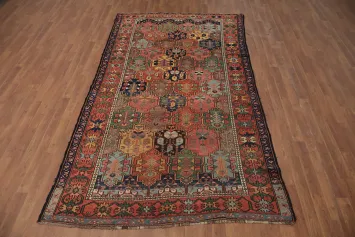 Antique Vegetable Dye Bakhtiari Persian Area Rug 5x10