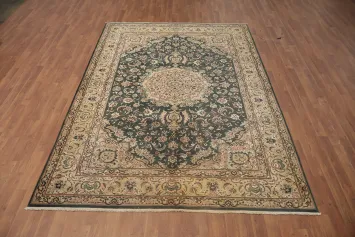 Luxurious Aubusson Vegetable Dye Area Rug 6x9 with Rich Floral Detail
